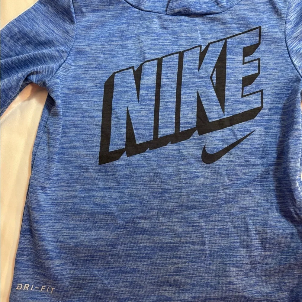 Nike 18 months blue dri-fit hooded sweatshirt